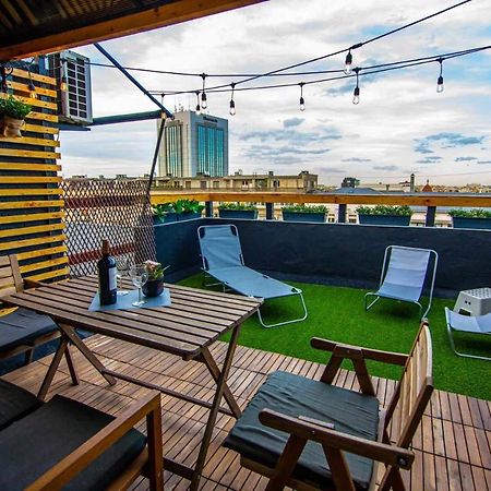 Apartment With Panoramic Terrace In City Center Bucareste Exterior foto